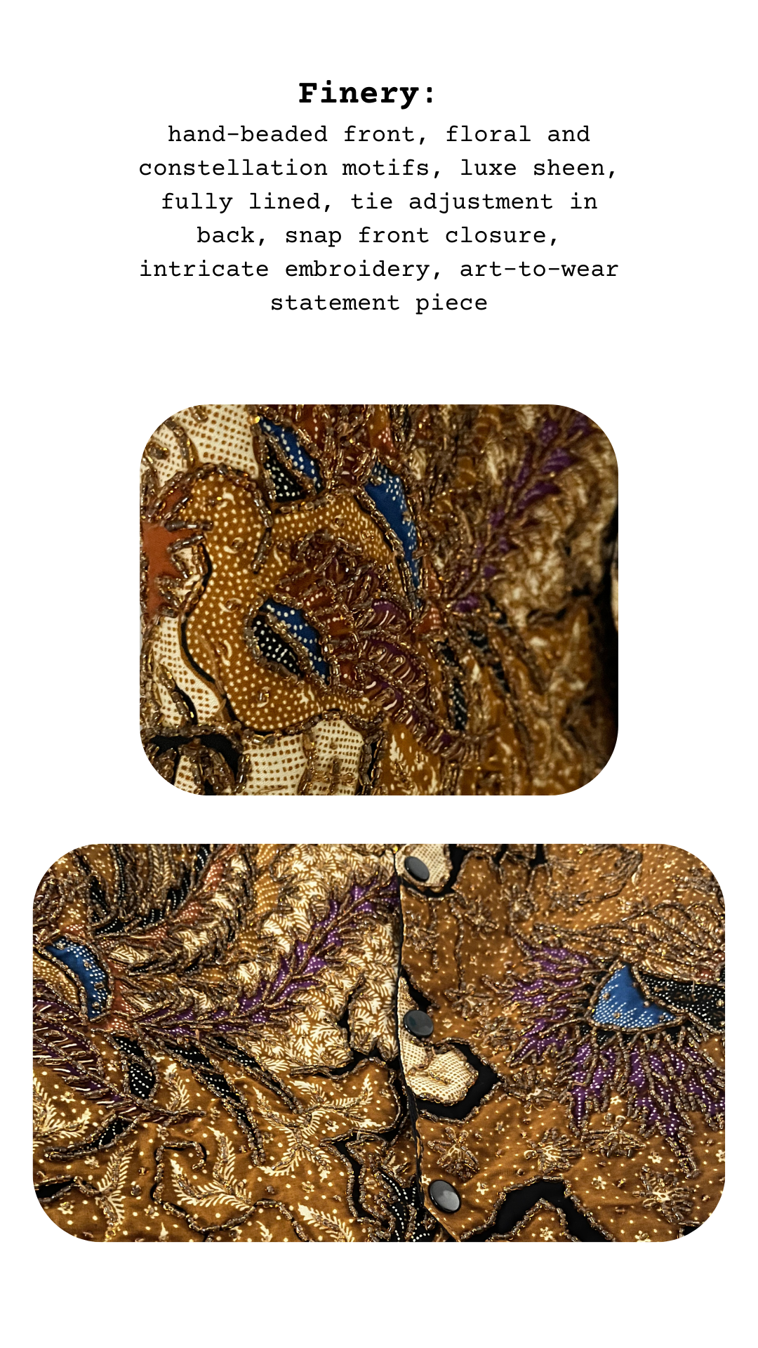 Decorative clutch with intricate beaded design on a white background